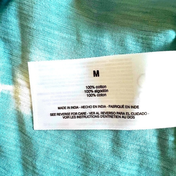 Gloria Vanderbilt Arctic Tie Dye Henley size M - Picture 12 of 12